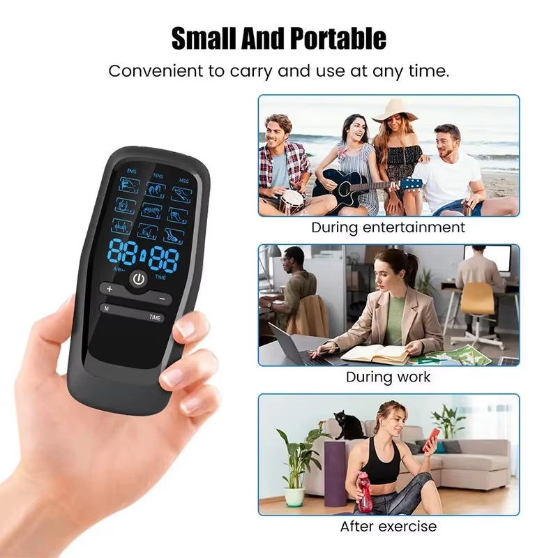 Electric Muscle Stimulator Tens Physiotherapy Acupuncture Body Massage Therapy Slimming Machine Relief Massager